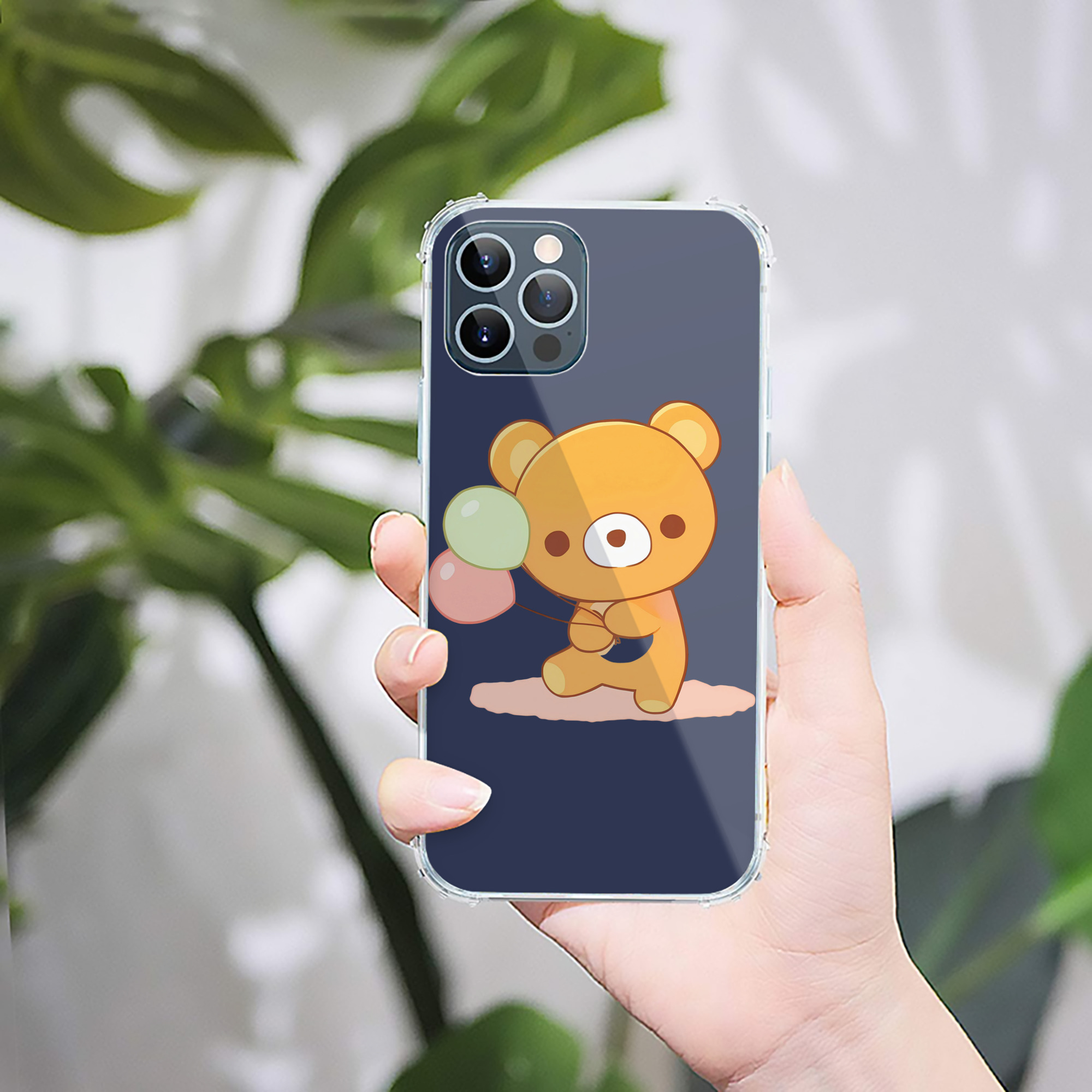 （画像用） リラックマ リラックマ キイロイトリ Rilakkuma Korilakkuma Kiiroitori 【iPhone 12シリーズ対応】透明スマホケース（クリアソフトケース）
